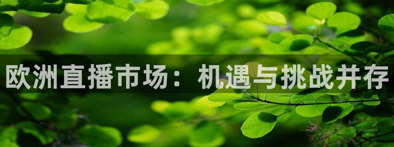 龙门足球直播：欧洲直播市场：机遇与挑战并存